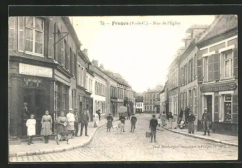 AK Fruges, Rue de l`Eglise, Bijouterie