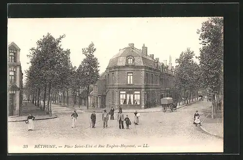 AK Béthune, Place Saint-Eloi et Rue Eugène-Haynaut