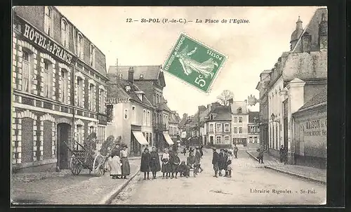 AK Saint-Pol, La Place de l`Eglise