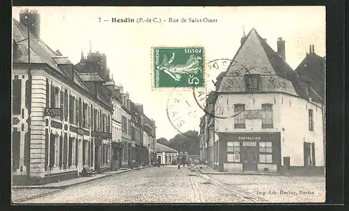 AK Hesdin, Rue de Saint-Omer, Chevallier