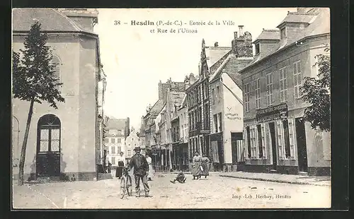 AK Hesdin, Entrée de la Ville, Rue de l`Union