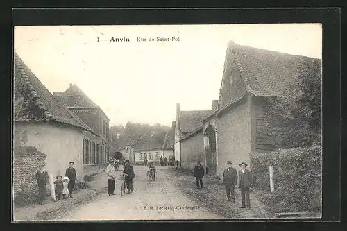 AK Anvin, Rue de Saint-Pol