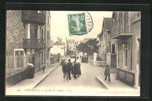 AK Wimereux, La Rue des Dunes