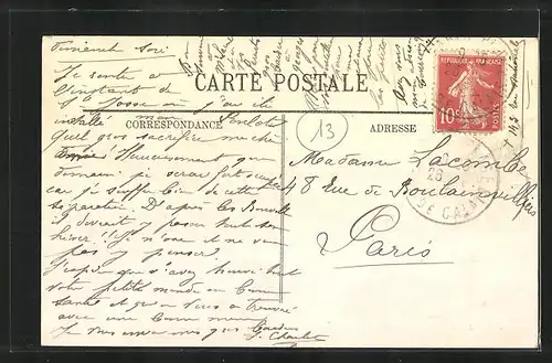 AK Le Touquet-Paris-Plage, La Rue Saint-Jean au Boulevard Daloz