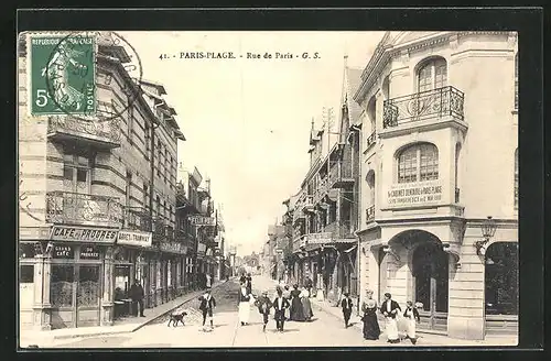 AK Paris-Plage, Rue de paris