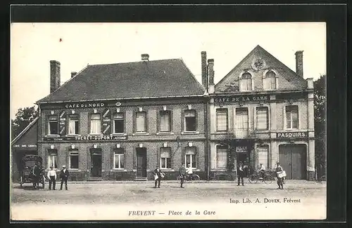 AK Frévent, Place de la Gare