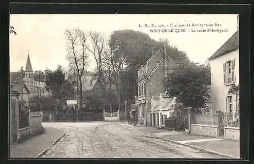 AK Pont-de-Briques, La Route d`Hesdigneul