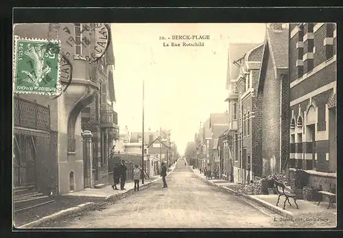 AK Berck-Plage, La Rue Rotschild