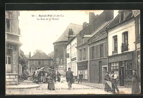 AK Saint-Pol, La Rue de la Mairie