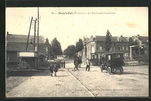 AK Saint-Pol, Le Boulevard Gambetta