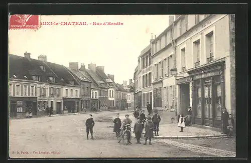 AK Auxi-le-Chateau, Rue d`Hesdin