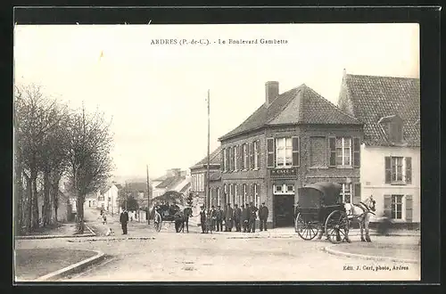 AK Ardres, Le Boulevard Gambetta