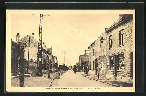 AK Méricourt-sous-Lens, Rue Pasteur