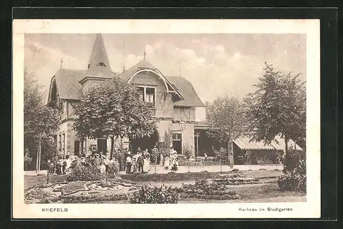 AK Krefeld, Kurhaus im Stadtgarten