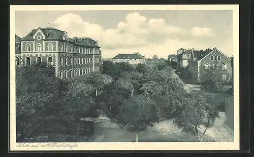 AK Magdeburg-Cracau, Blick auf die Ulbrichtstrasse