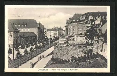 AK Dortmund, Blick zum Burgtor und Freistuhl