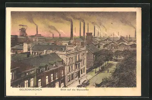 AK Gelsenkirchen, Blick auf die Walzwerke
