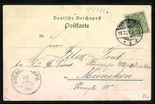 Lithographie Homberg a. Rhn., Restaurant zur Krone, Zeche Rheinpreussen