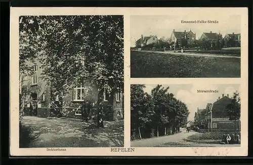 AK Repelen, Dorktorhaus, Emanuel-Felke-Strasse, Mörserstrasse