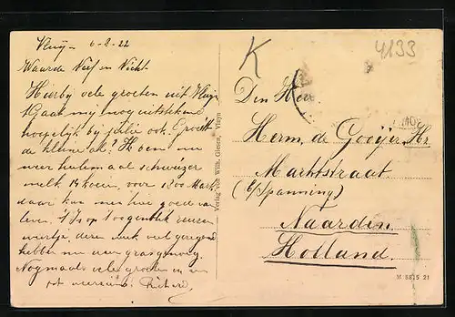 AK Vluyn, Strassenpartie mit Gebäudeansicht und Pferdewagen, Uferpartie, Ortspartie