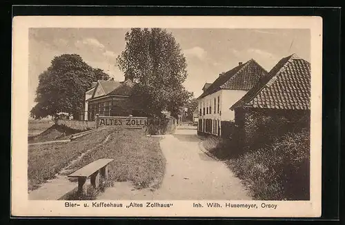 AK Orsoy, Gasthaus und Café Altes Zollhaus