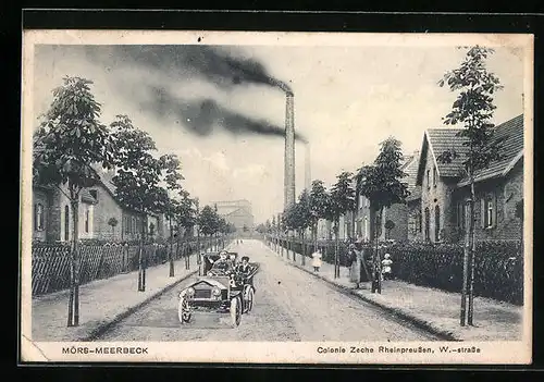 AK Mörs-Meerbeck, Kolonie Zeche Rheinpreussen, W.-strasse