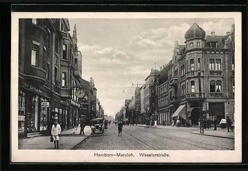 AK Hamborn-Marxloh, Passanten in der Weselerstrasse