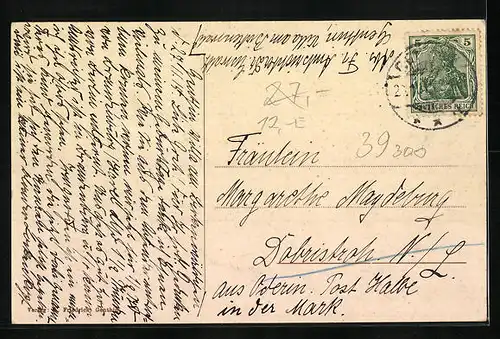 AK Genthin, Partie an der Langestrasse