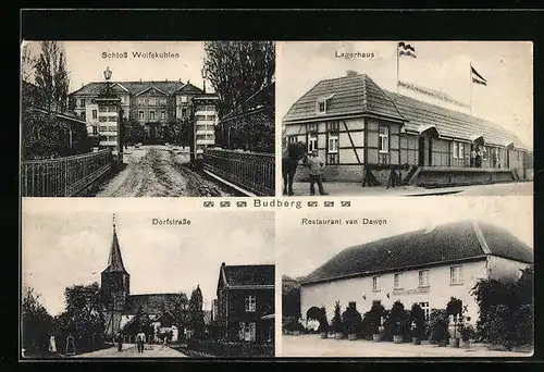 AK Budberg, Schloss Wolfskuhlen, Lagerhaus, Restaurant van Dawen