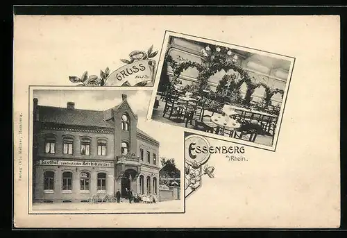 AK Essenberg a. Rh., Gasthof zum deutschen Reichskanzler