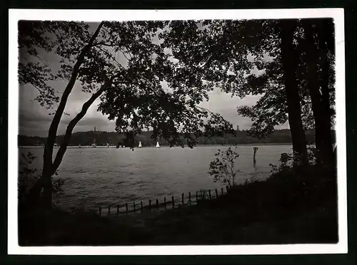 Fotografie Klinke & Co., Berlin, Ansicht Berlin, Blick über den Wannsee