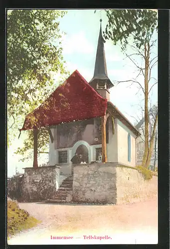 AK Immensee, Ansicht der Tellskapelle