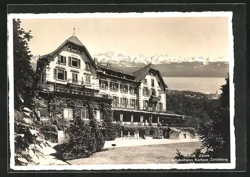 AK Zürich, Restaurant Alkoholfreies Kurhaus auf dem Zürichberg