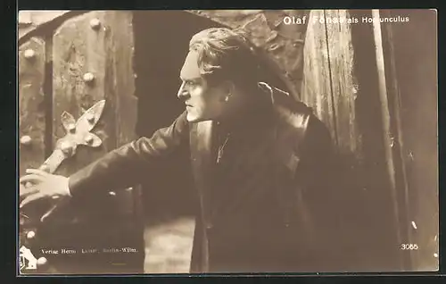 AK Schauspieler Olaf Fönss als Homunculus in einer Filmszene