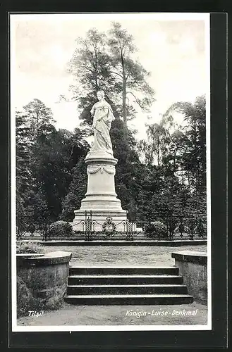 AK Tilsit, Königin-Luise-Denkmal, Kaiserin Elisabeth (Sissi) von Österreich