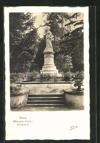 AK Tilsit, Königin-Luise-Denkmal, Kaiserin Elisabeth (Sissi) von Österreich