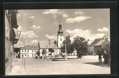 AK Kaplice, Namesti, Panorama