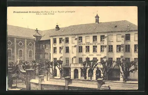 AK Pensionnat St-Louis, Facade principale