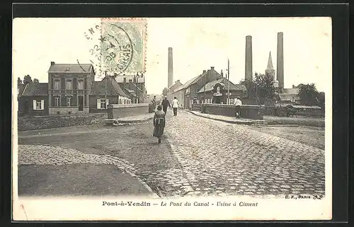 AK Pont-à-Vendin, Le Pont du Canal, Usine à Ciment