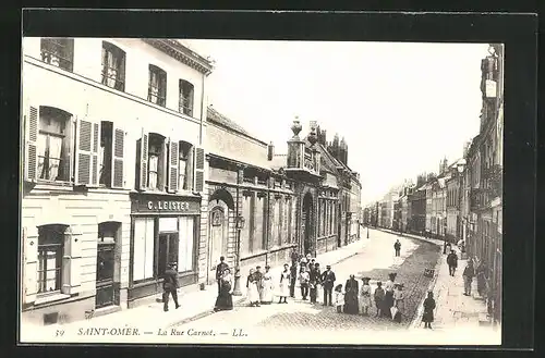 AK Saint-Omer, La Rue Carnot