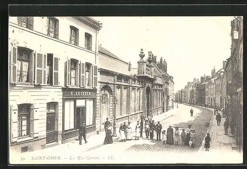 AK Saint-Omer, La Rue Carnot