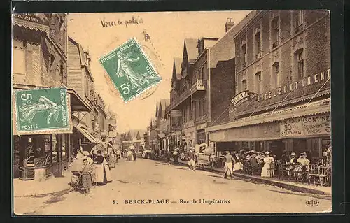 AK Berck-Plage, Rue de l'Impératrice