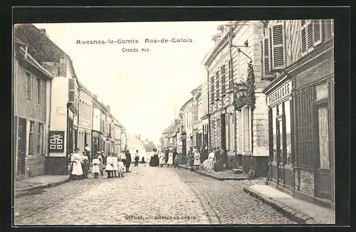 AK Avesnes-le-Comte, Grande Rue