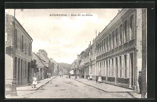 AK Audruicq, Rue de la Gare