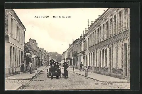 AK Audruicq, Rue de la Gare