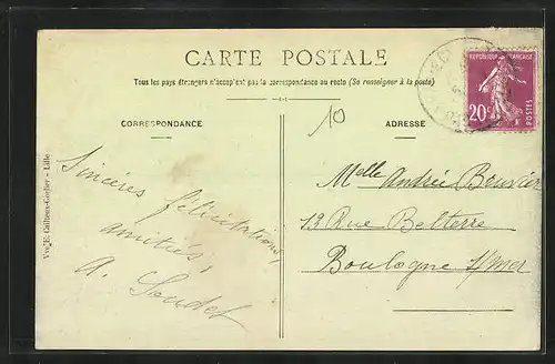 AK Auxi-le-Chateau, Rue d'Hesdin