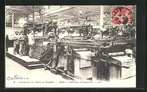 AK Calais, Metier á tulle avec son Jacquard