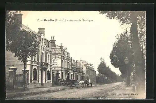 AK Hesdin, Avenue de Boulogne