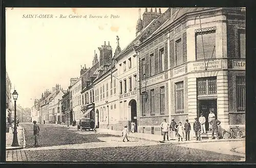 AK Saint-Omer, Rue Carnot et Bureau de Poste