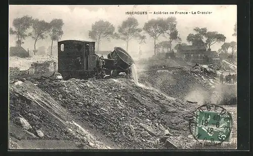 AK Isbergues, Aciéries de France, Le Crassier
